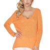 Orange Jumper in Sweaters, Pullovers, Jumpers, Turtlenecks, Boleros, Shrugs with Acrylic, Polyamide and Viscose