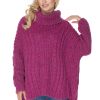 854382 Violet Turtleneck in Sweaters, Pullovers, Jumpers, Turtlenecks, Boleros, Shrugs with Acrylic, Polyamide, Polyester and Wool