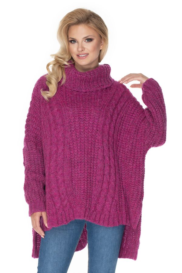 Violet Turtleneck in Sweaters, Pullovers, Jumpers, Turtlenecks, Boleros, Shrugs with Acrylic, Polyamide, Polyester and Wool