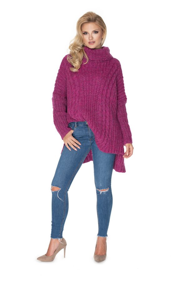Violet Turtleneck in Sweaters, Pullovers, Jumpers, Turtlenecks, Boleros, Shrugs with Acrylic, Polyamide, Polyester and Wool