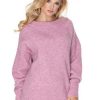 854403 Pink Jumper in Sweaters, Pullovers, Jumpers, Turtlenecks, Boleros, Shrugs with Acrylic, Polyamide, Polyester and Wool