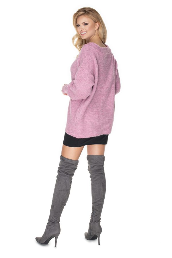 Pink Jumper in Sweaters, Pullovers, Jumpers, Turtlenecks, Boleros, Shrugs with Acrylic, Polyamide, Polyester and Wool