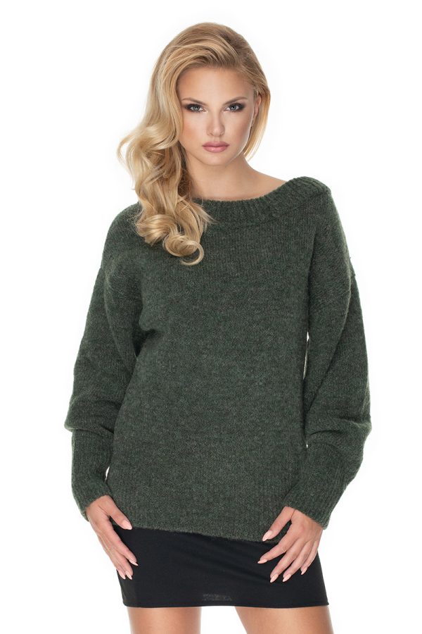 Green Jumper in Sweaters, Pullovers, Jumpers, Turtlenecks, Boleros, Shrugs with Acrylic, Polyamide, Polyester and Wool