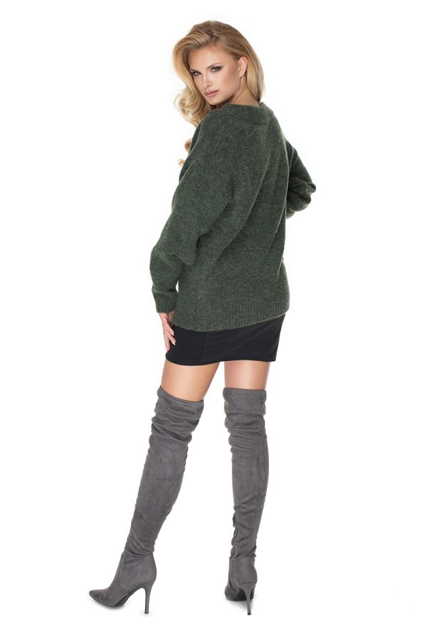 Green Jumper in Sweaters, Pullovers, Jumpers, Turtlenecks, Boleros, Shrugs with Acrylic, Polyamide, Polyester and Wool