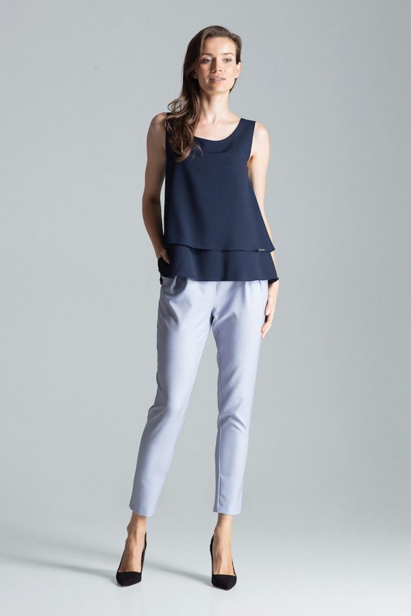 navy blue Blouse model 135767 Figl