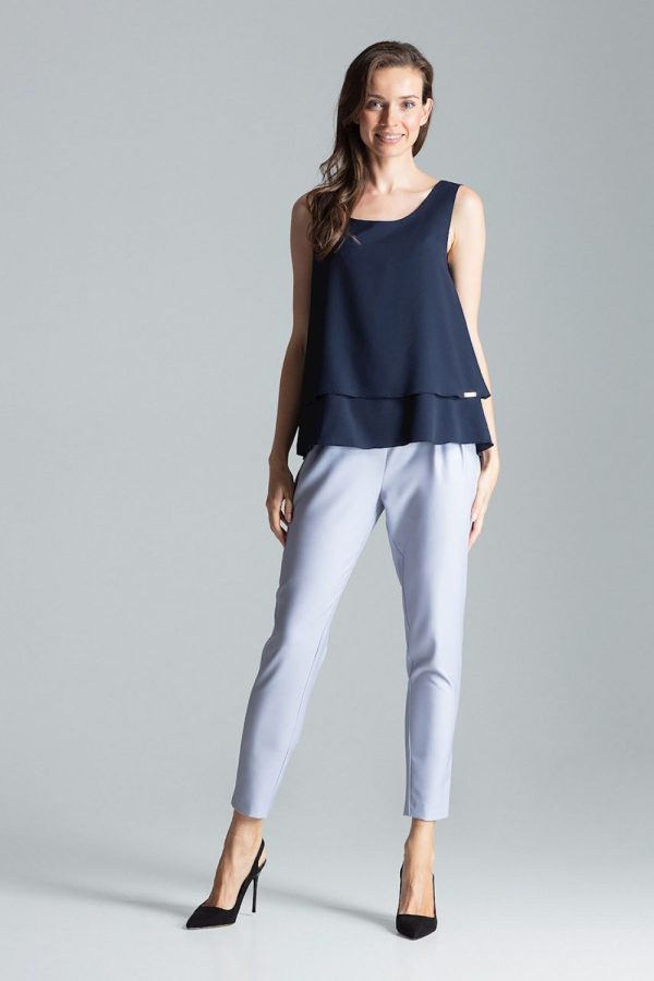 navy blue Blouse model 135767 Figl