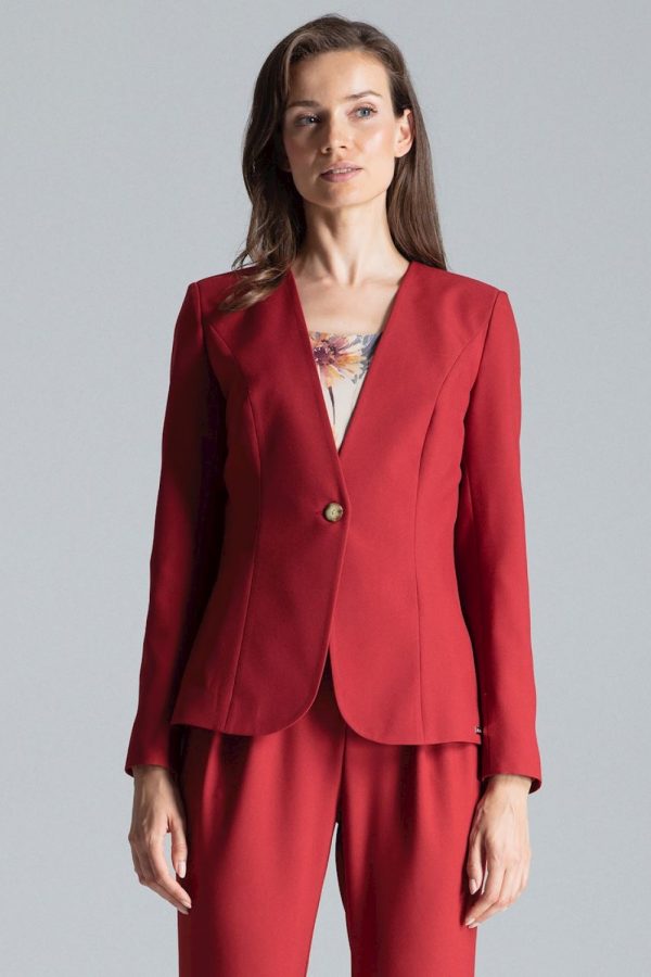 Red Jacket in Jackets, Vests For Women with Polyester