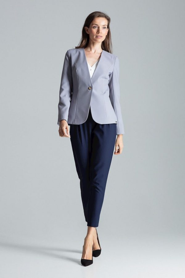 Grey Jacket in Jackets, Vests For Women with Polyester
