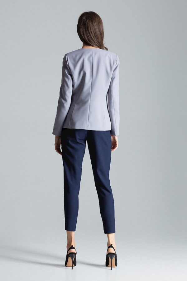 Grey Jacket in Jackets, Vests For Women with Polyester