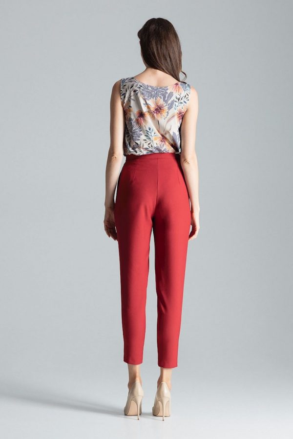 Red Women Trousers in Pants, Trousers, Shorts with Polyester
