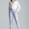 Grey Women Trousers in Pants, Trousers, Shorts with Polyester