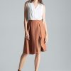 Brown Skirt in Skirts with Polyester