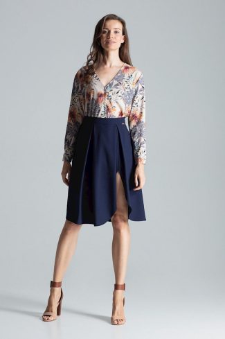 855657 navy blue Skirt model 135790 Figl