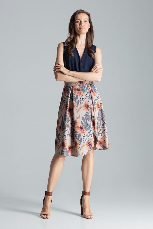 Multicolor Skirt in Skirts with Polyester