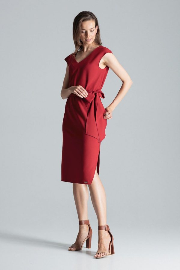 red Daydress model 135793 Figl