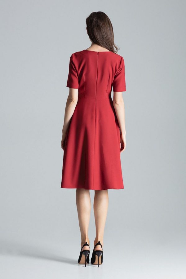 red Daydress model 135797 Figl