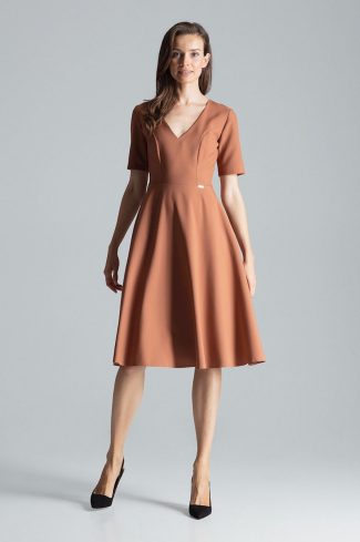 855688 brown Daydress model 135799 Figl