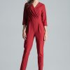 Red Suit in Playsuits For Women with Polyester