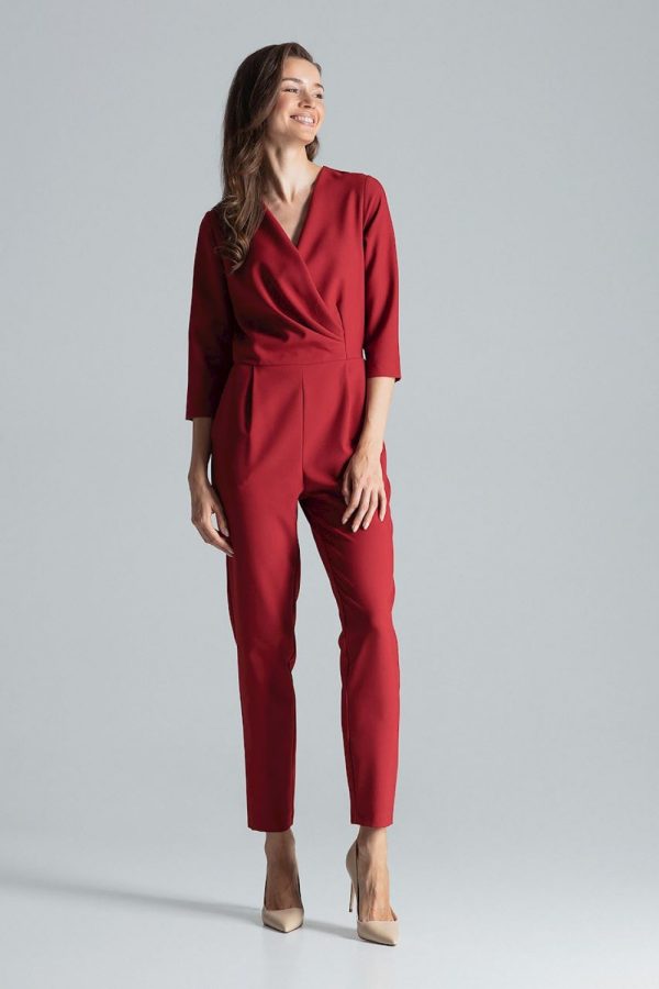 Red Suit in Playsuits For Women with Polyester