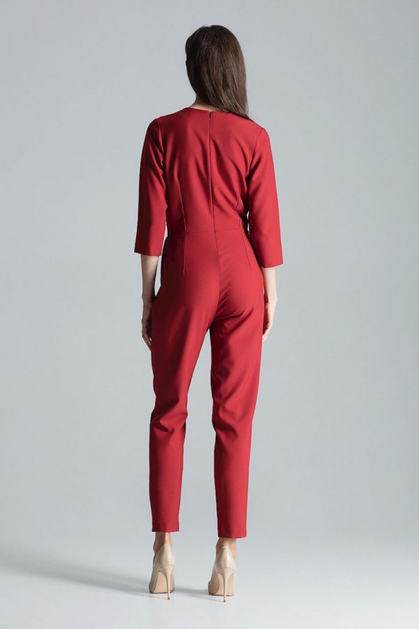 Red Suit in Playsuits For Women with Polyester