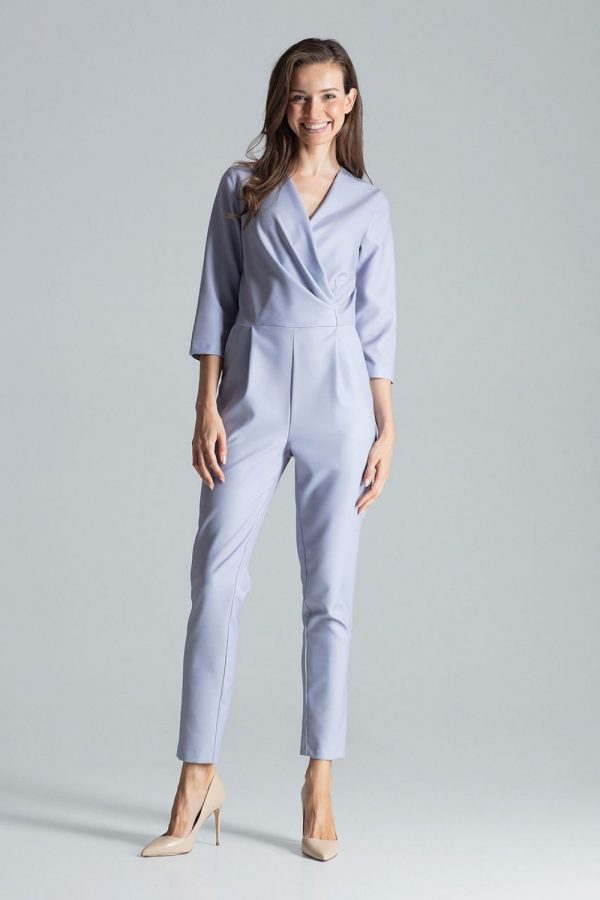 Grey Suit in Playsuits For Women with Polyester