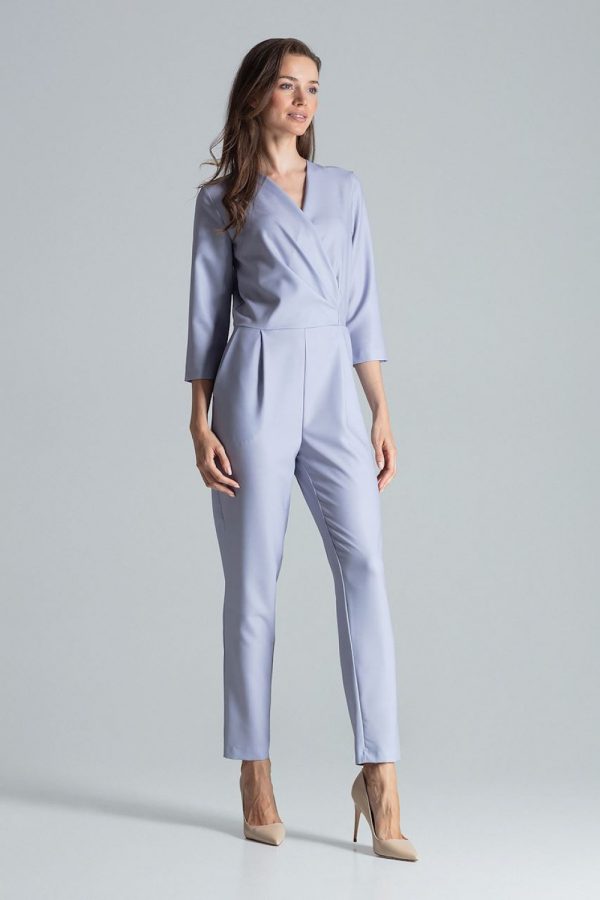 Grey Suit in Playsuits For Women with Polyester