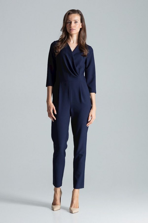 Navy Blue Suit in Playsuits For Women with Polyester