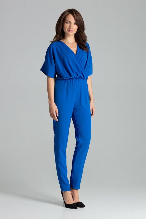 Blue Suit in Playsuits For Women with Spandex, Polyester and Viscose
