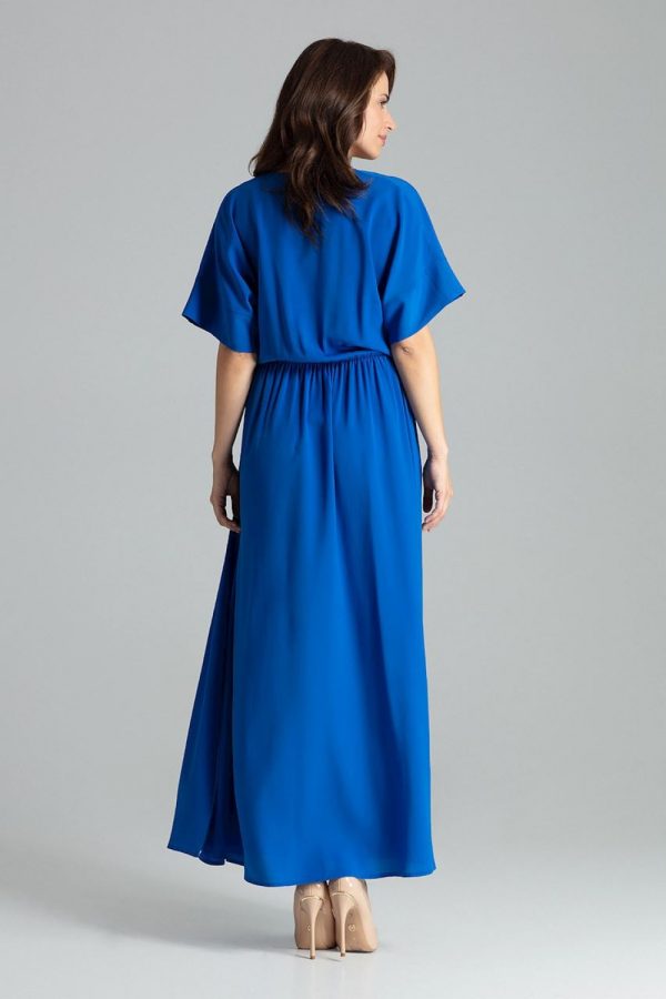 Blue Daydress in Day Dresses with Spandex, Polyester and Viscose