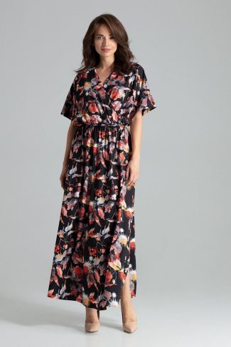 Black Daydress in Day Dresses with Spandex and Polyester
