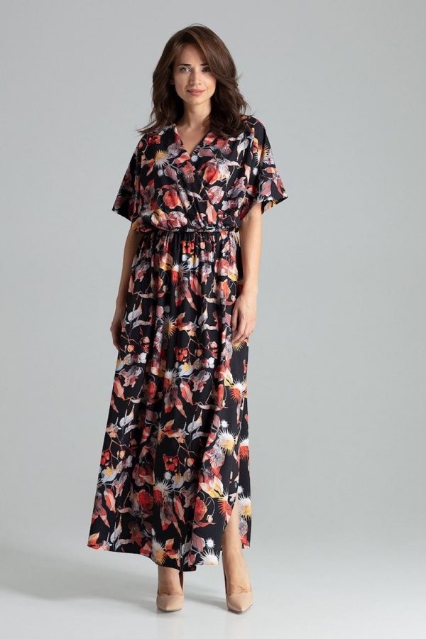 Black Daydress in Day Dresses with Spandex and Polyester