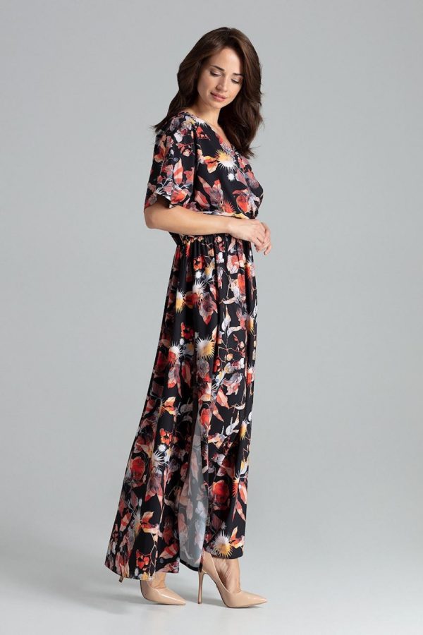 Black Daydress in Day Dresses with Spandex and Polyester