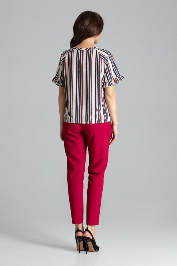 Multicolor Blouse in Women`s Blouses, Tunics with Spandex and Polyester