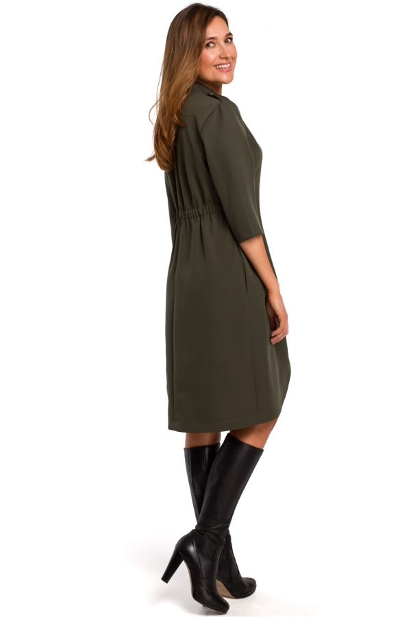 Green Daydress in Day Dresses with Spandex and Polyester