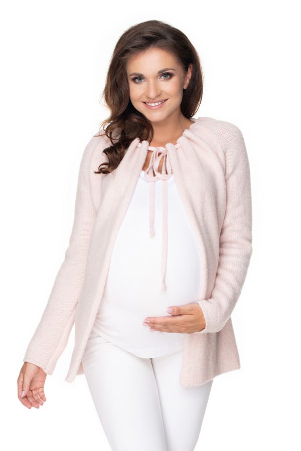 pink Pregnancy cardigan model 135983 PeeKaBoo