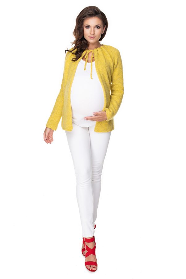 yellow Pregnancy cardigan model 135985 PeeKaBoo