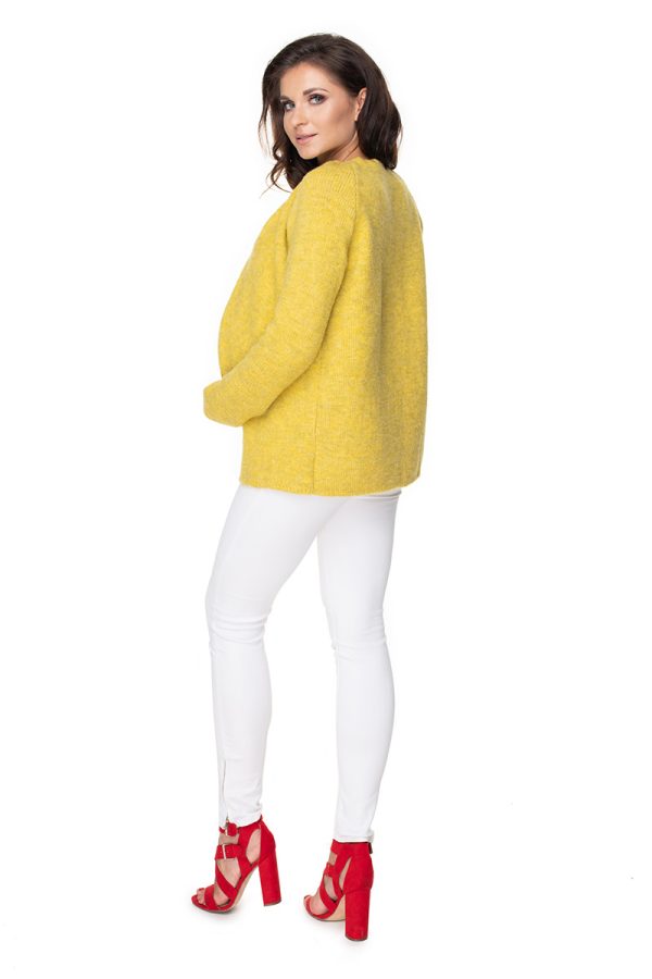 yellow Pregnancy cardigan model 135985 PeeKaBoo