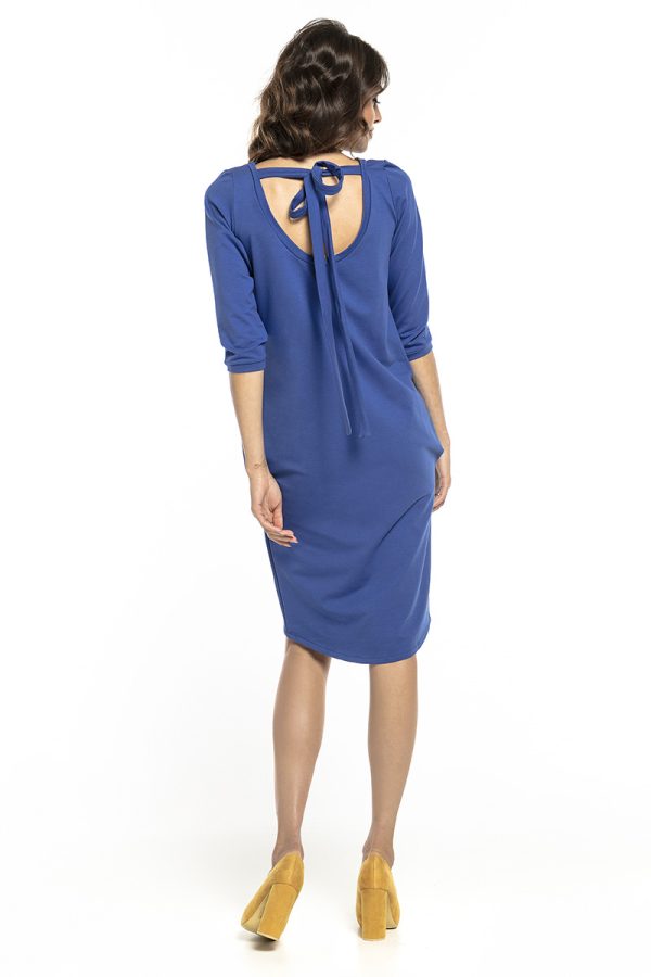 Blue Daydress in Day Dresses with Cotton, Spandex and Polyester