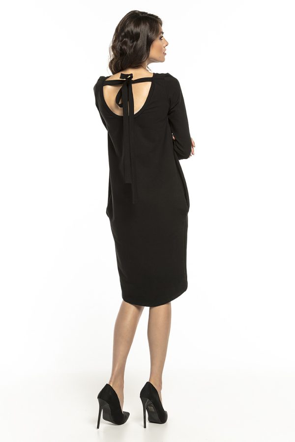 Black Daydress in Day Dresses with Cotton, Spandex and Polyester