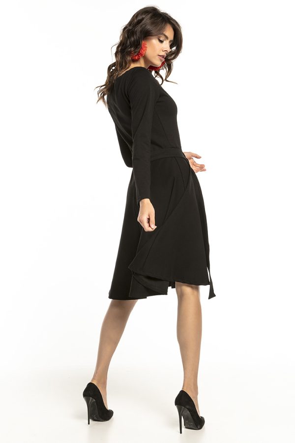 Black Daydress in Day Dresses with Cotton, Spandex and Polyester