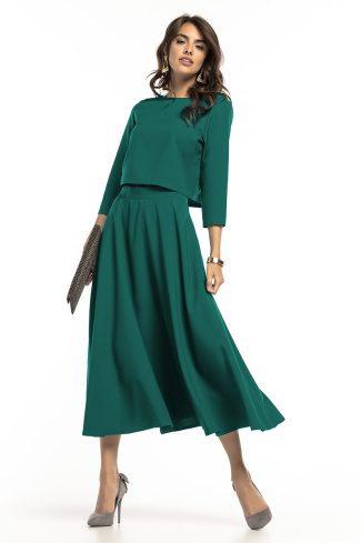 Green Blouse in Women`s Blouses, Tunics with Spandex and Polyester
