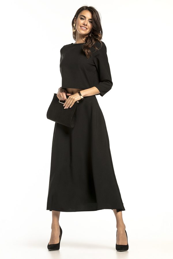 Black Blouse in Women`s Blouses, Tunics with Spandex and Polyester