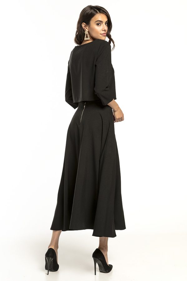 Black Blouse in Women`s Blouses, Tunics with Spandex and Polyester