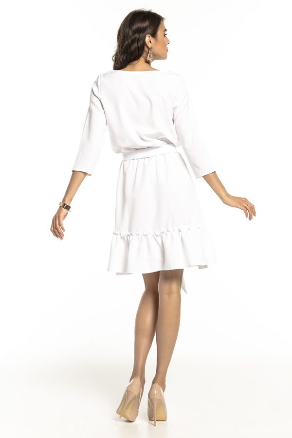 White Daydress 6 in Spandex and Polyester