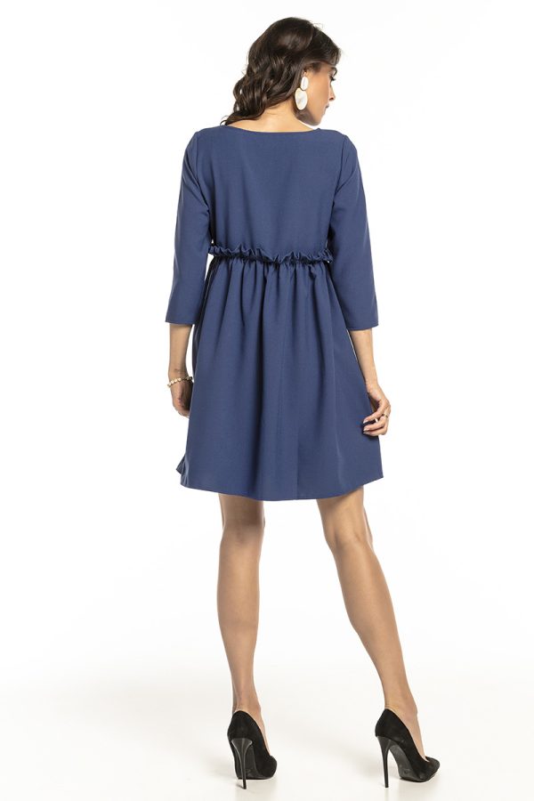 Navy Blue Daydress 9 in Spandex and Polyester