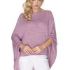 861578 Pink Poncho in Cardigans For Women, Ponchos with Acrylic, Polyamide and Viscose