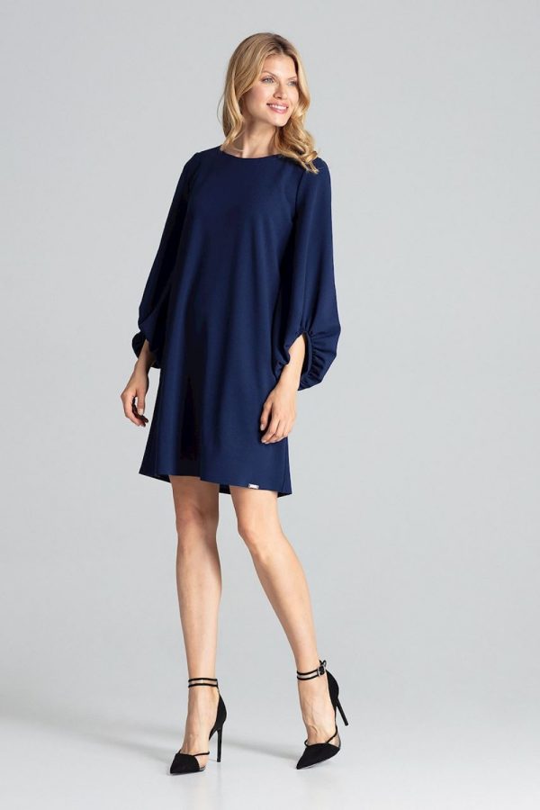 navy blue Daydress model 138270 Figl