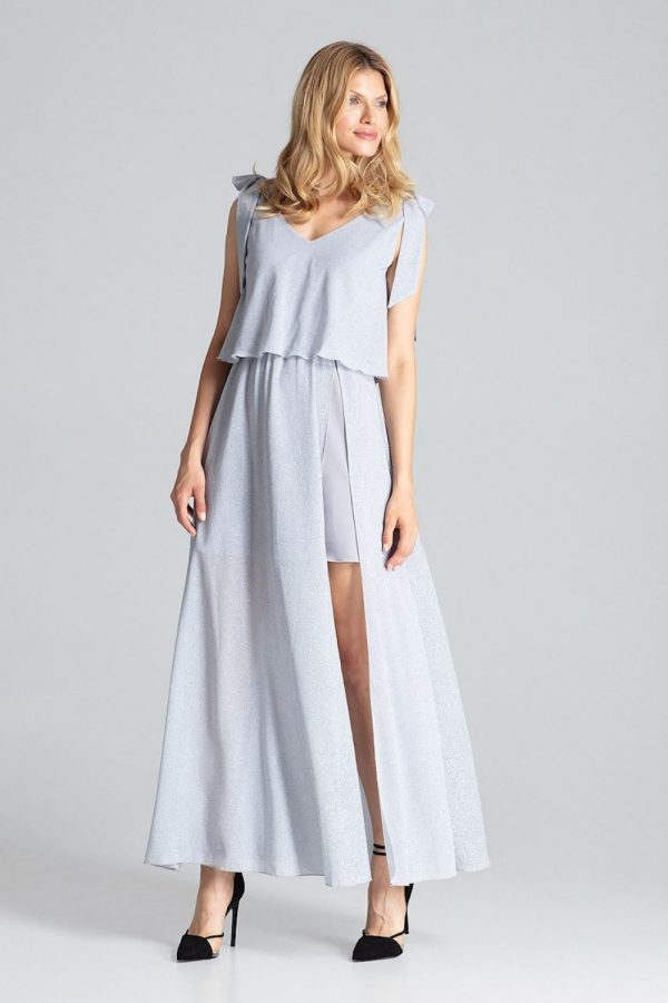 Grey Cocktail Dress in Formal Dresses, Cocktail Dresses with Spandex and Polyester