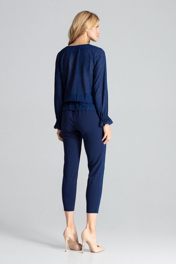 navy blue Blouse model 138282 Figl