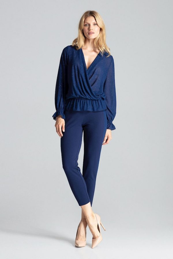 navy blue Blouse model 138282 Figl